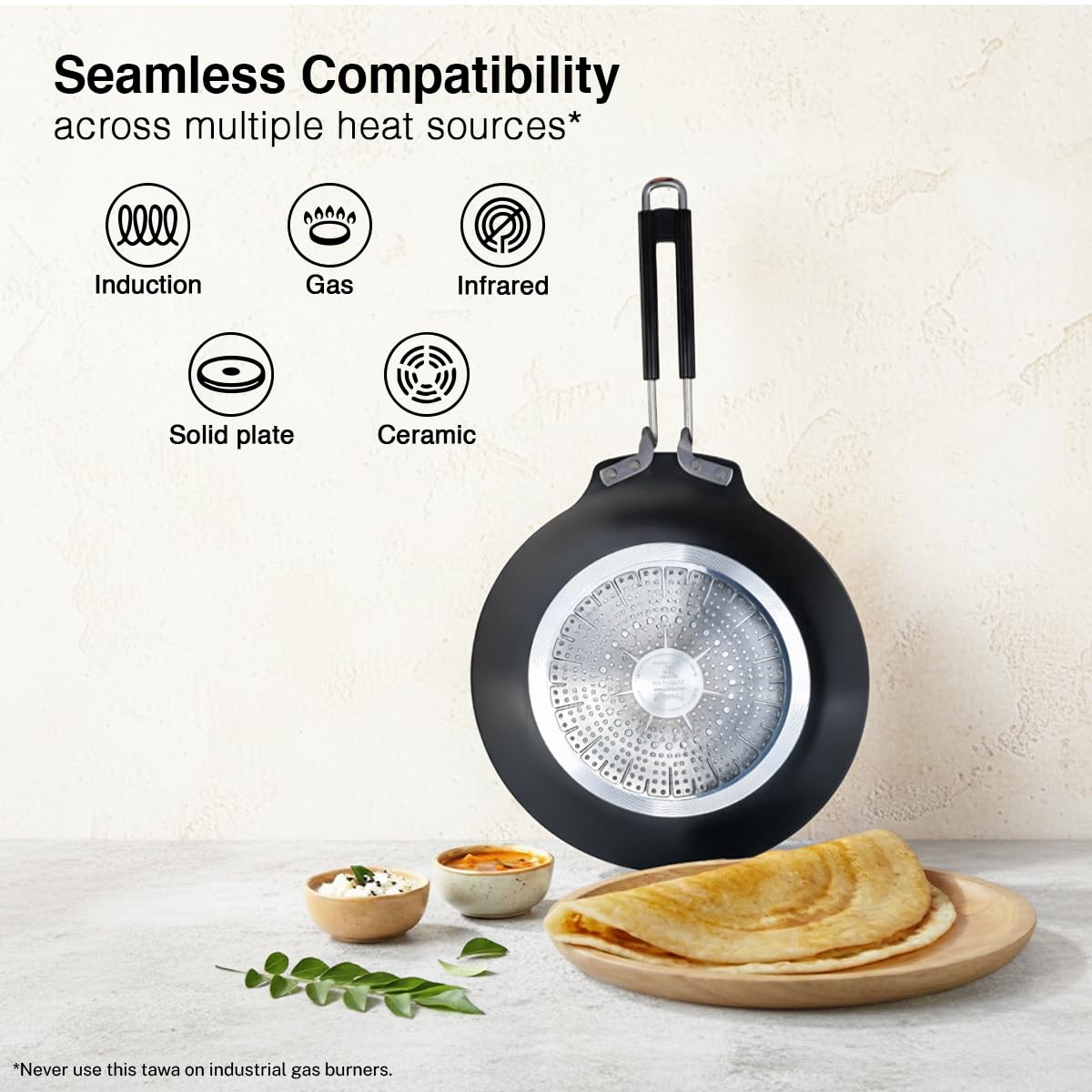 Prestige Durastone Tawa - Non-Stick Dosa Pan -5