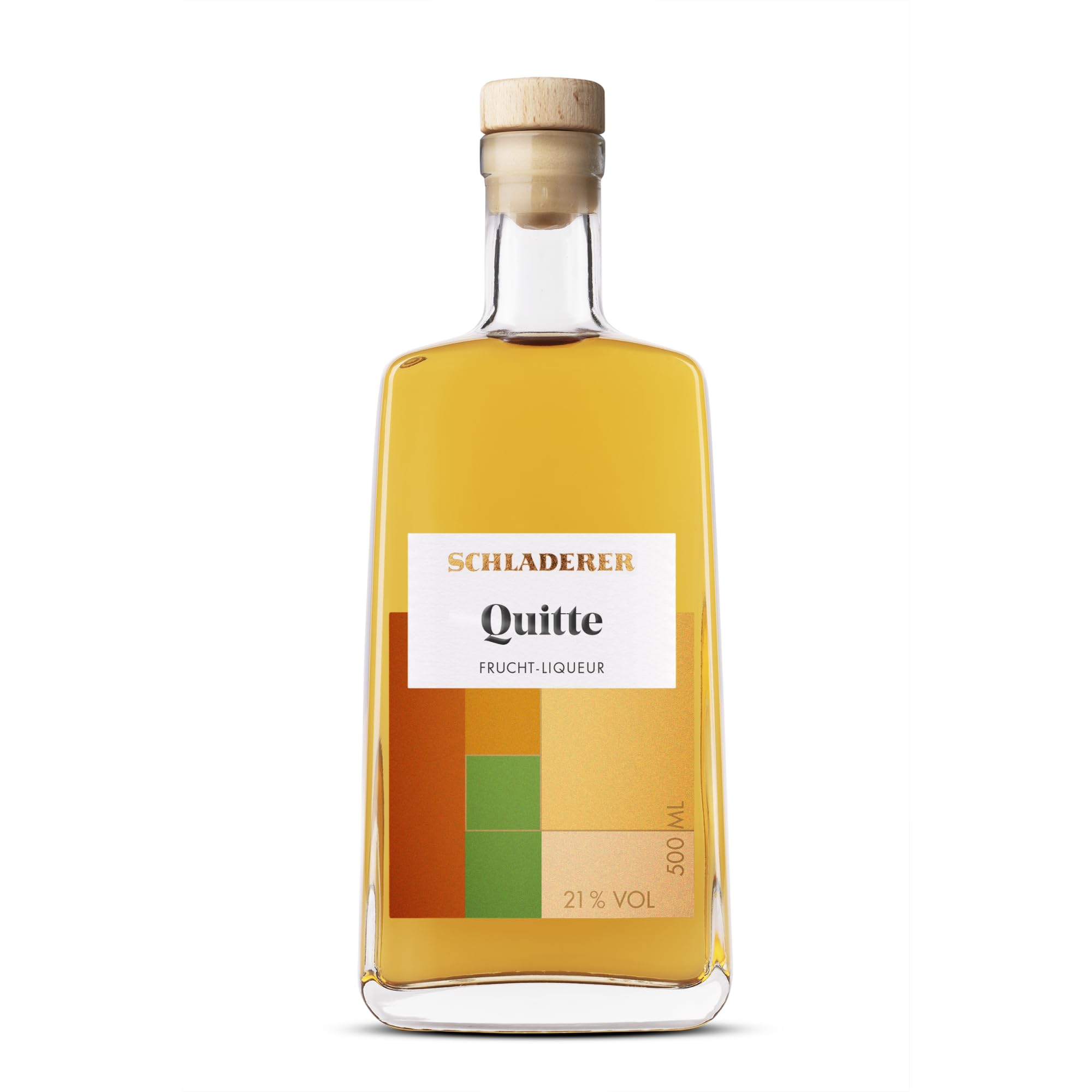 Schladerer Quitten Liqueur - natürlicher Frucht-Likör 21% vol. - aus sonnengereiften Quitten kombiniert mit naturreinem Quittensaft - fruchtig, aromatisch und natürlich (1 x 0,5l)