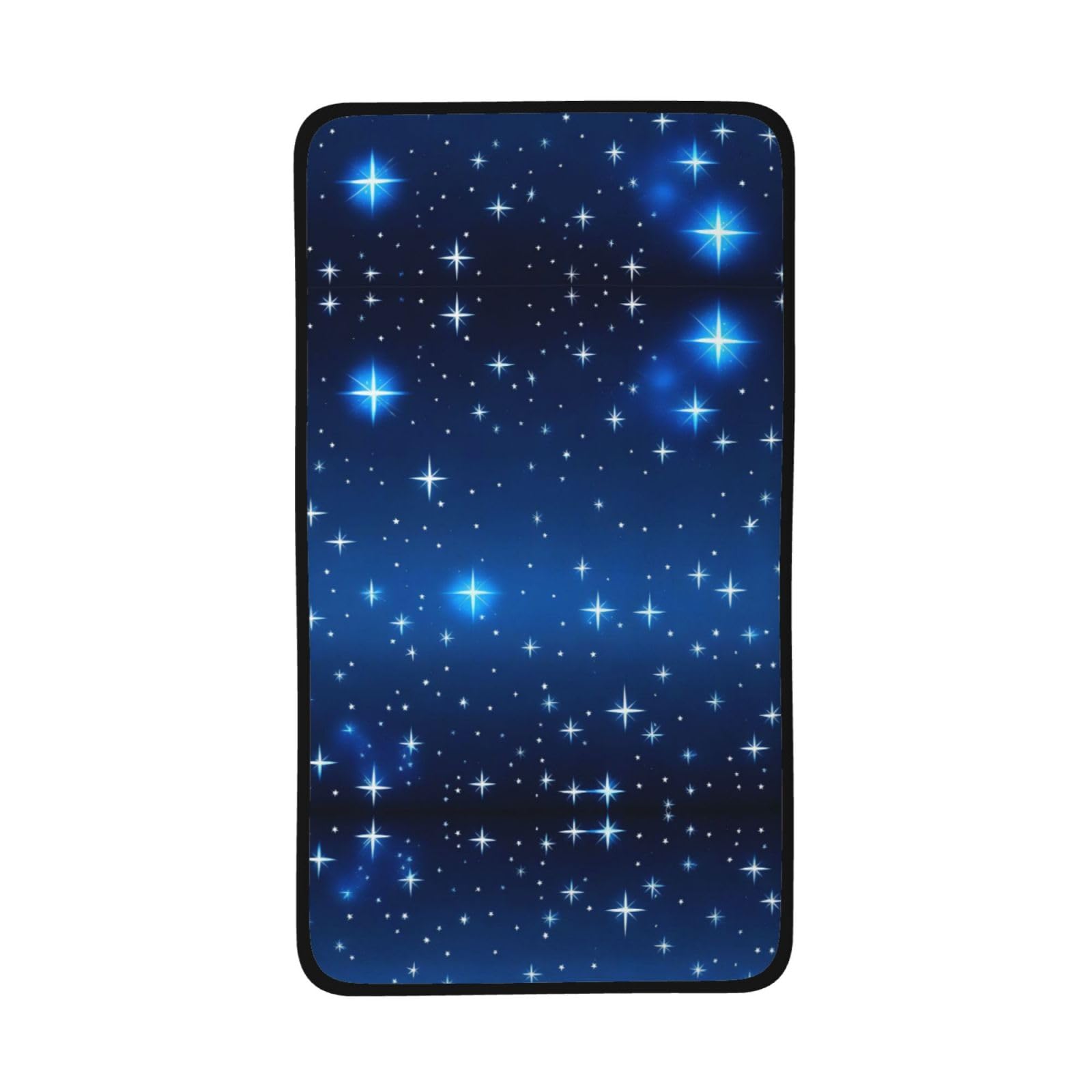 WBQLSL Blue Star Pattern Patterned Sports Towel (16x28 inches) - Lightweight Quick-Drying Absorbent Towel, Suitable for Swimming, Fitness, Yoga, etc.