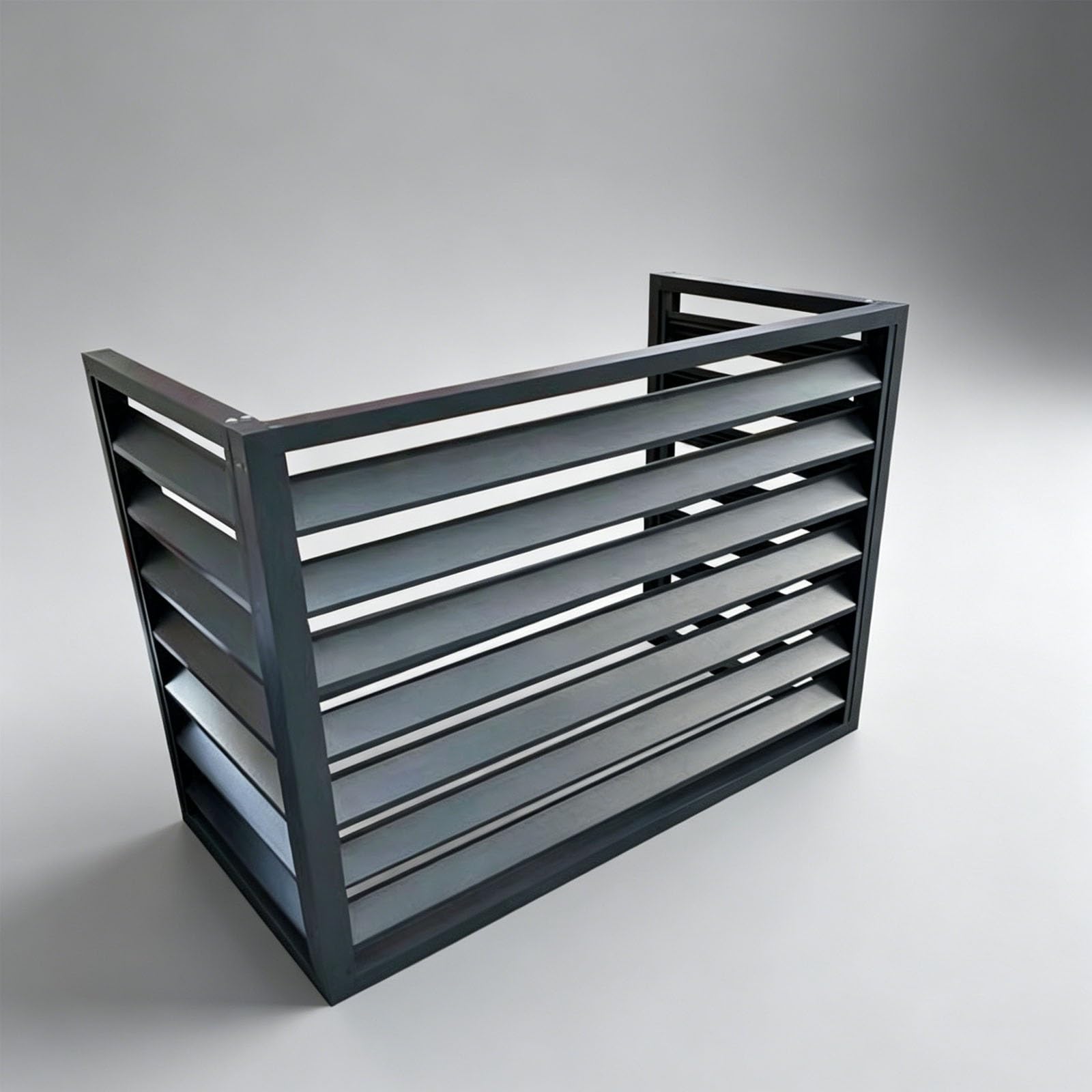 MDEUFYWEGB Aluminum alloy outdoor unit air conditioner cover, mini split condenser cover, concealed air conditioner sunshade, suitable for garden terraces.(F,100 * 70cm/39.4 * 27.6in)
