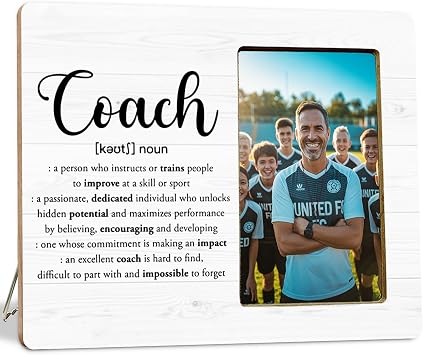 Coach Appreciation Gifts Picture Frame for Women Men, Best Coaches Gifts Picture Frame for Coach