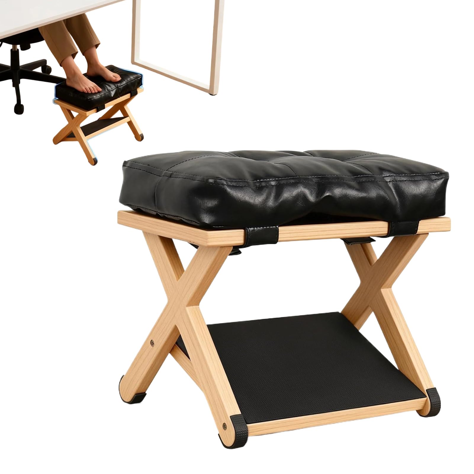 Poggiapiedi Sotto La Scrivania Doppio Strato Ergonomico Inclinato Legno | Poggiapiedi Per Sottoscrivania Da Ufficio Per Casa Dormitorio Ufficio Appartamento Studio E Camera Da