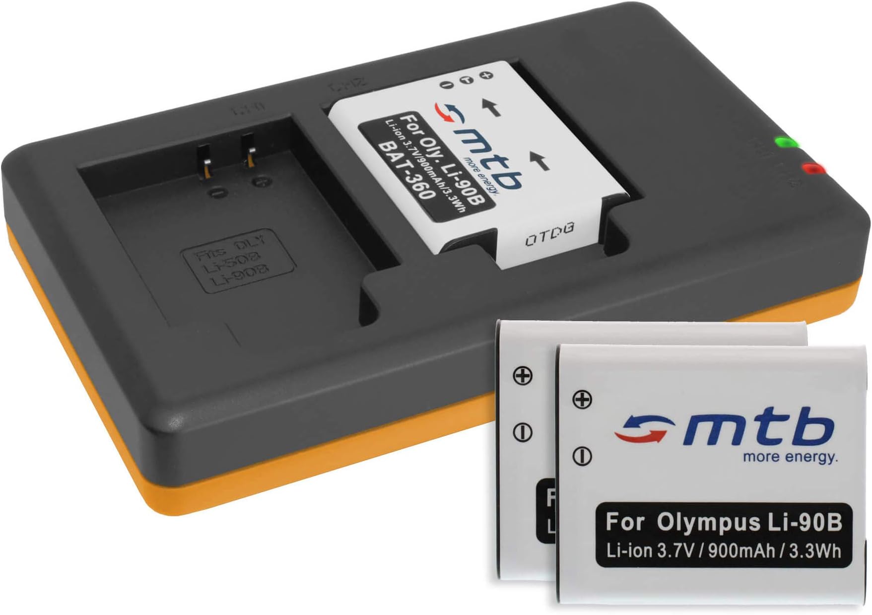 Newmowa Li-90B Battery (2 Pack) And Dual USB Charger Kit For Olympus Li-90B, Li-92B And Olympus - Foto 6