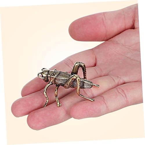 Miniatura 3 de ibasenice Adorno retro de latón, decoración única de escritorio, adorno en miniatura para oficina, hogar y estudio, estatuilla para una estética