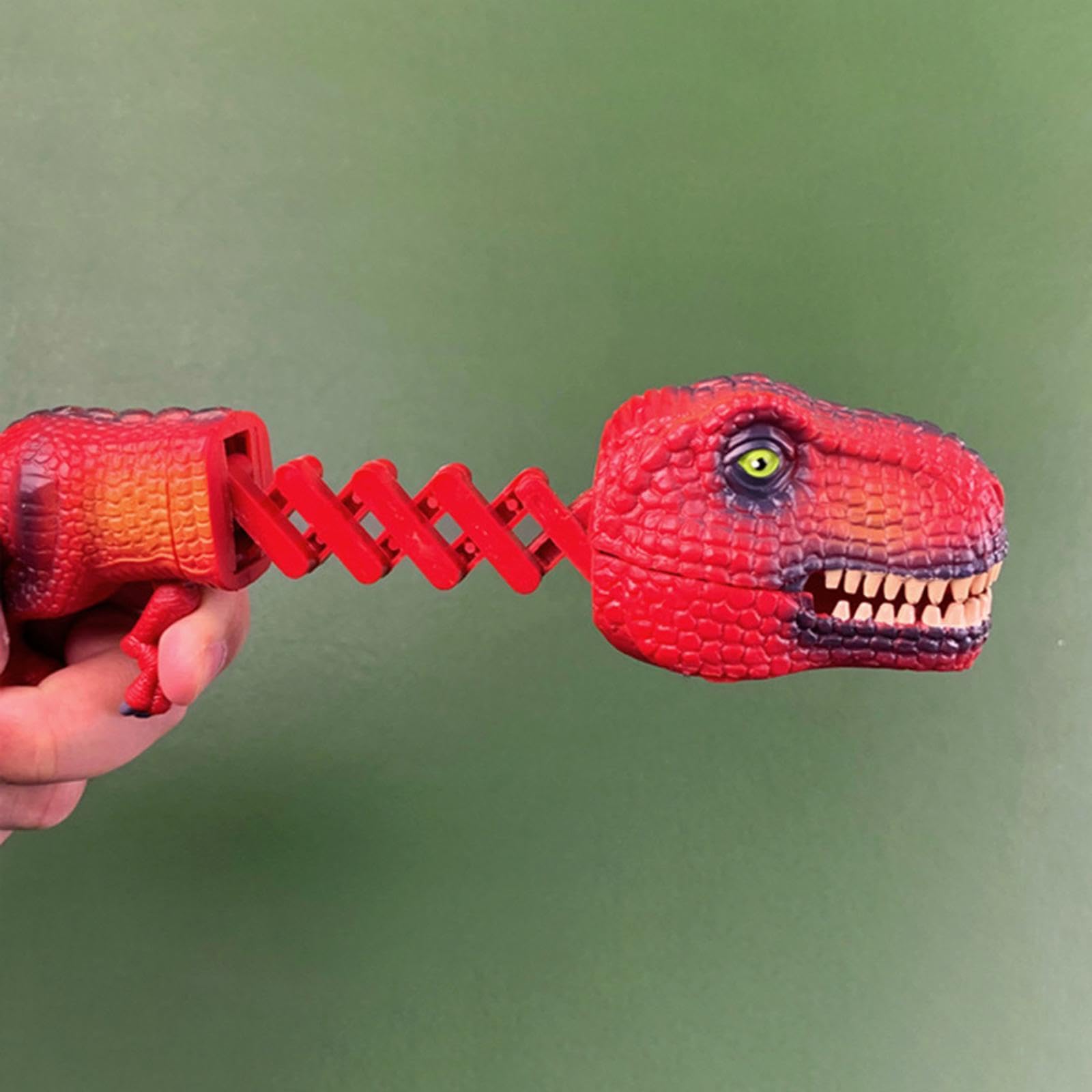 MERIGLARE Pince Dinosaure Dino Snapper - Jouet Interactif Vert 20 Cm - Cadeau Pour Enfants - Accessoire De Fête - Motricité Fine