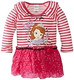  Vestido de tirantes peque?os de una ni?a de Sofia 1 pieza, rosa, 4T