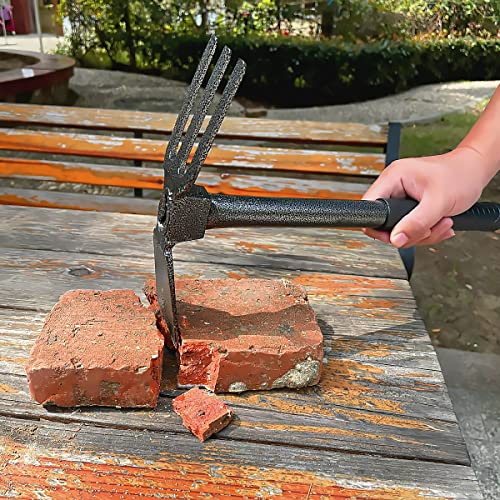 Zog Garden Big Hand Digger And Hoe Combo Garden Tool,Heavy Duty Hand Tiller,Garden Hoe,Cultivator,Non-Slip Handle & Anti-Rust Head Is The Perfect Dual Headed Weeding Tool.(Big) #TOP2