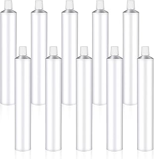 10 Pack Empty Paint Tubes, 60ml Unsealed Aluminum Paint Tubes with Needle Cap for Storing Paints Acrylics Gouaches Watercolors Oils and Other Kinds of Paints