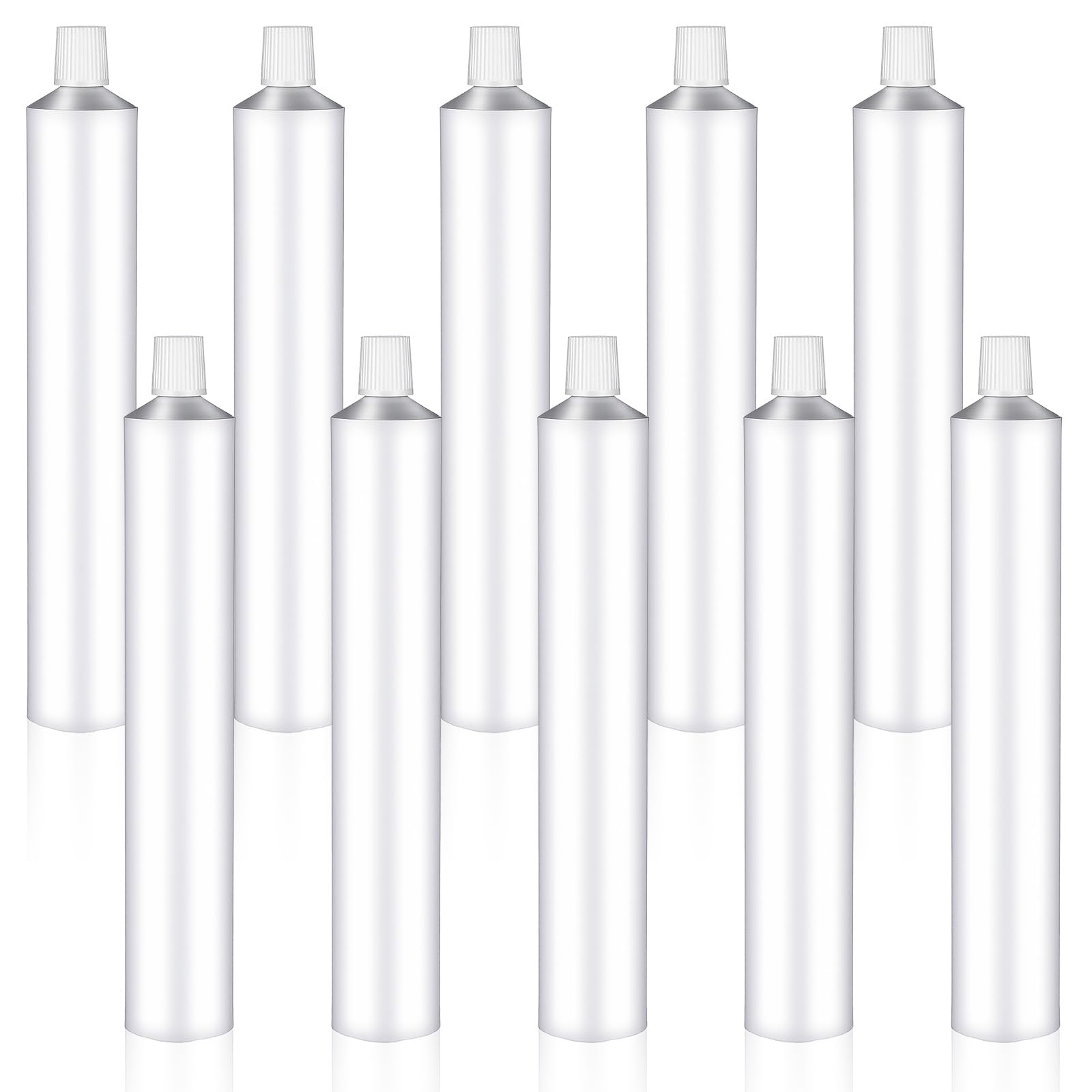 Photo 1 of 10 Pack Empty Paint Tubes, 60ml Unsealed Aluminum Paint Tubes with Needle Cap for Storing Paints Acrylics Gouaches Watercolors Oils and Other Kinds of Paints