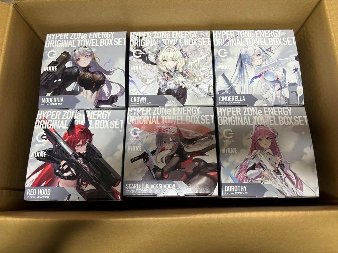 勝利の女神 NIKKE ZONE オリジナルタオル+化粧箱 コンプリートセット ODPXQ