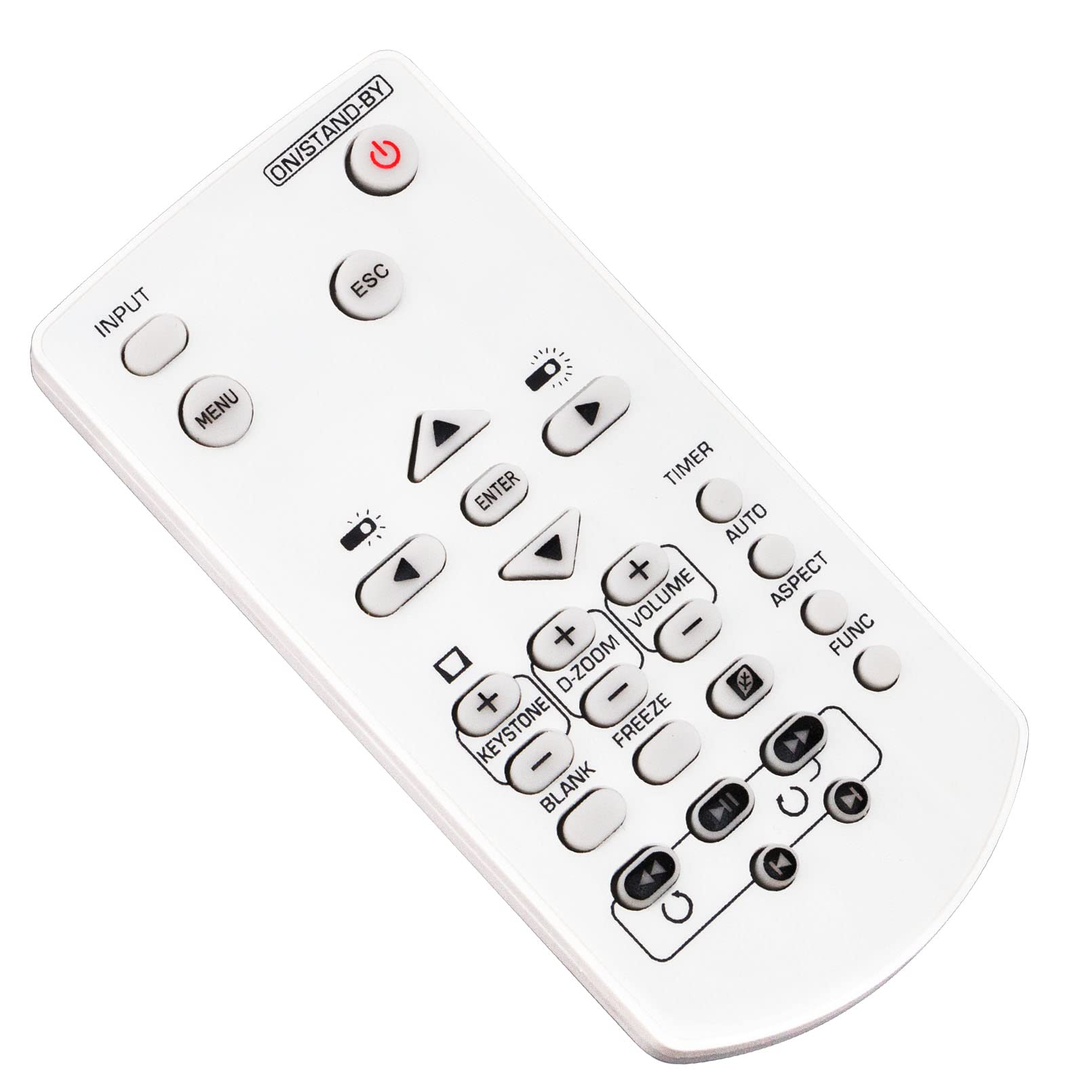 VINABTY YT-141 Mando a Distancia de Repuesto Aptos para Casio Projector XJ-V100W XJ-V10X XJ-F200WN XJ-F210WN XJ-V110 XJ-F10X XJ-F20XN XJ-F100W XJ-V110W XJ-UT310WN XJ- F100W