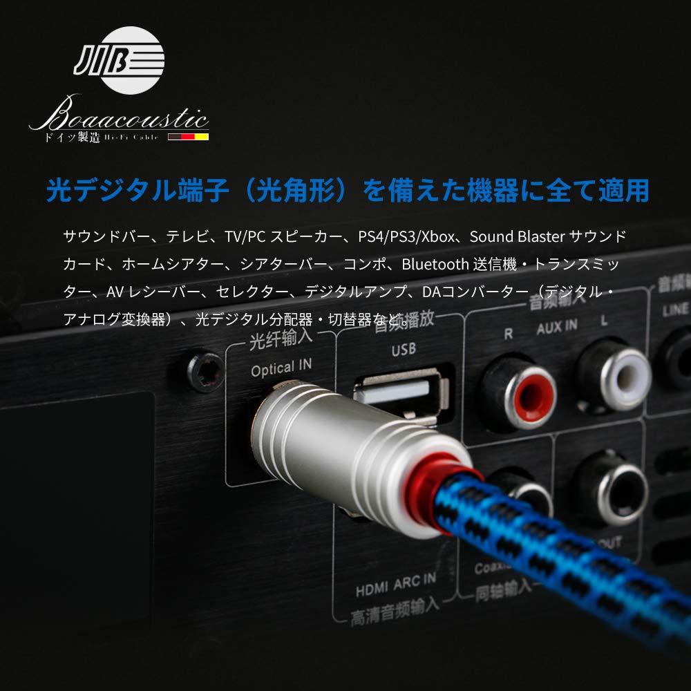 Amazon.co.jp: BOAACOUSTICドイツプレミアムToslink(トスリンク
