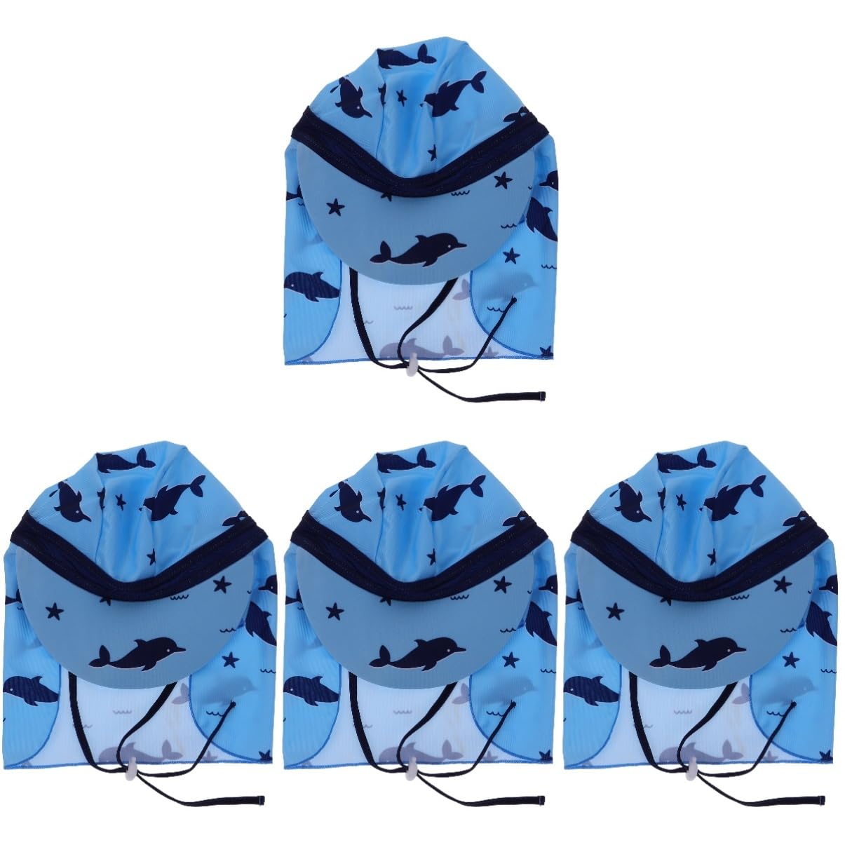 GALPADA 4stücke Mädchen Sonnenhut Mit Nackenschutz Atmungsaktive Kappe Für Jungen Und Mädchen Uv-Schutz Für Strand Und Outdoor-aktivitäten Trendiges Design Für Sommer