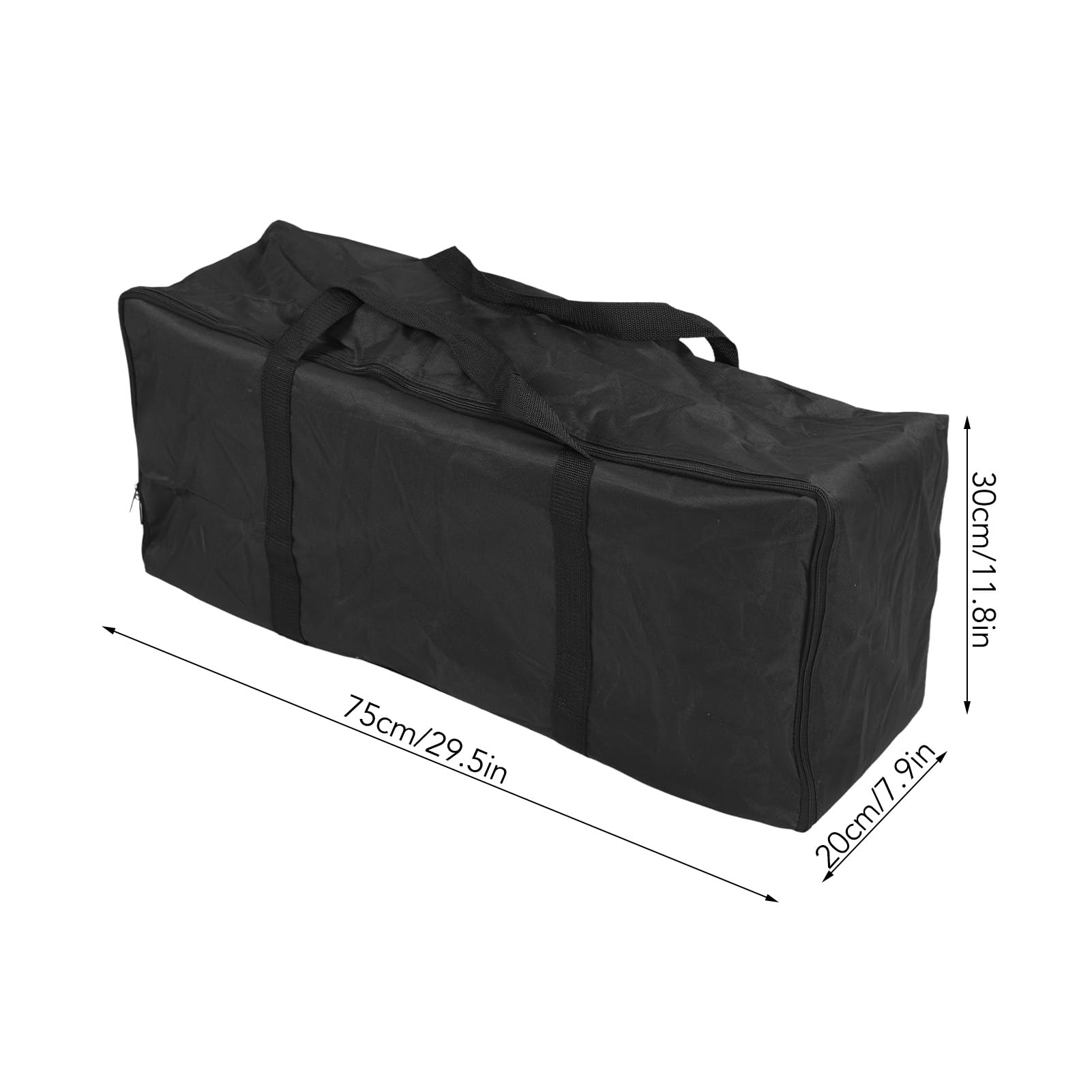 Borsa da trasporto grande per attrezzatura da studio fotografico, borsa con doppia cerniera 81x25x35 cm con maniglia Borsone da viaggio di grande capacità per kit supporto luce (75*20*30 cm)