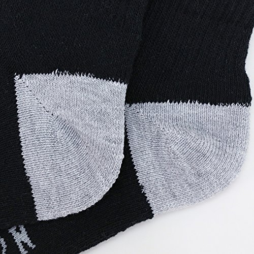 EnerWear 10P Pack Men's Cotton Moisture Wicking Cushion Low Cut Socks (10-13/Shoe: 6-12, Black) - Image 4