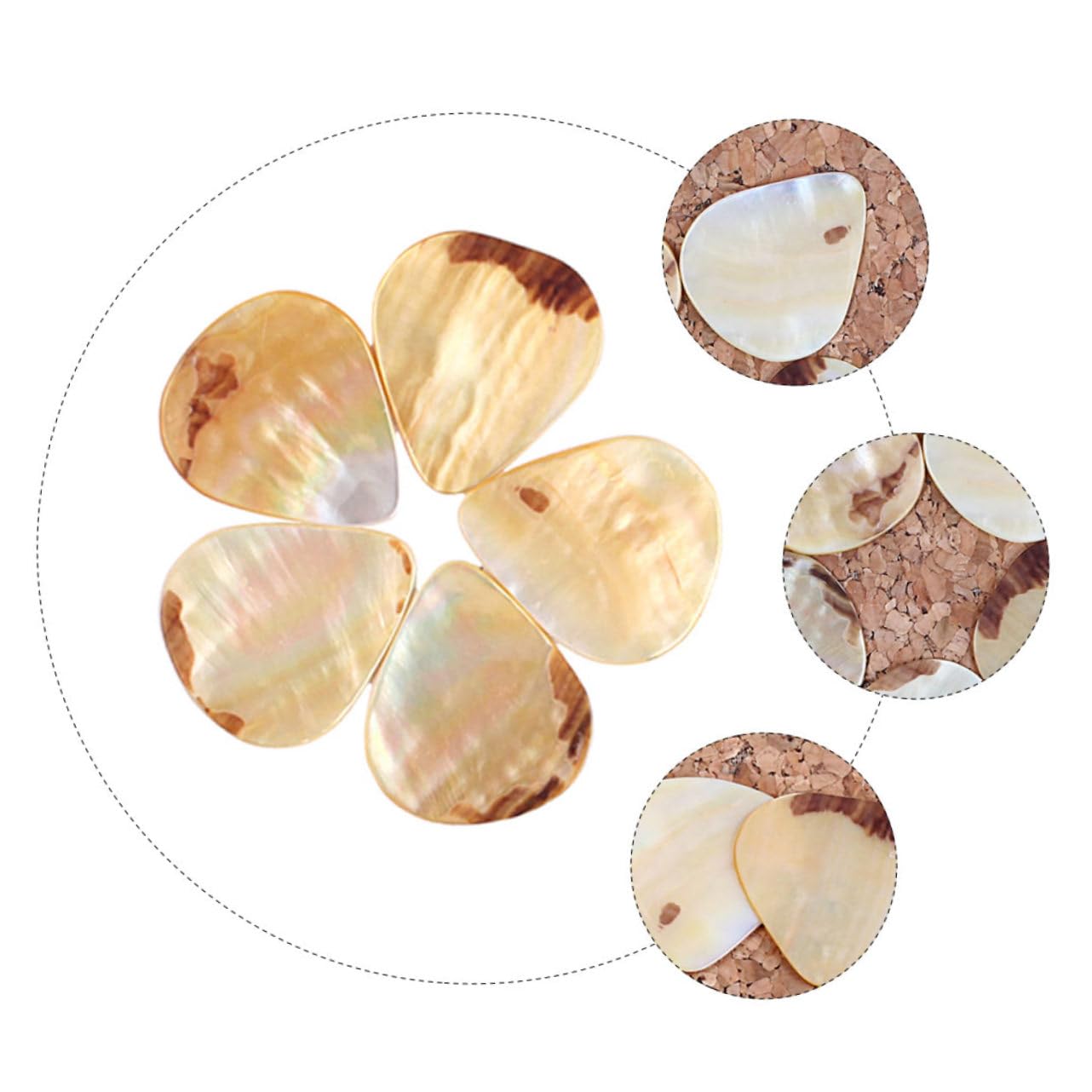 ifundom 15pièces Médiators De Guitare Naturel Lot De Plectres Acoustiques Élégants Et Pour Débutants Et Musiciens Des Doigts Et Sonorité Améliorée