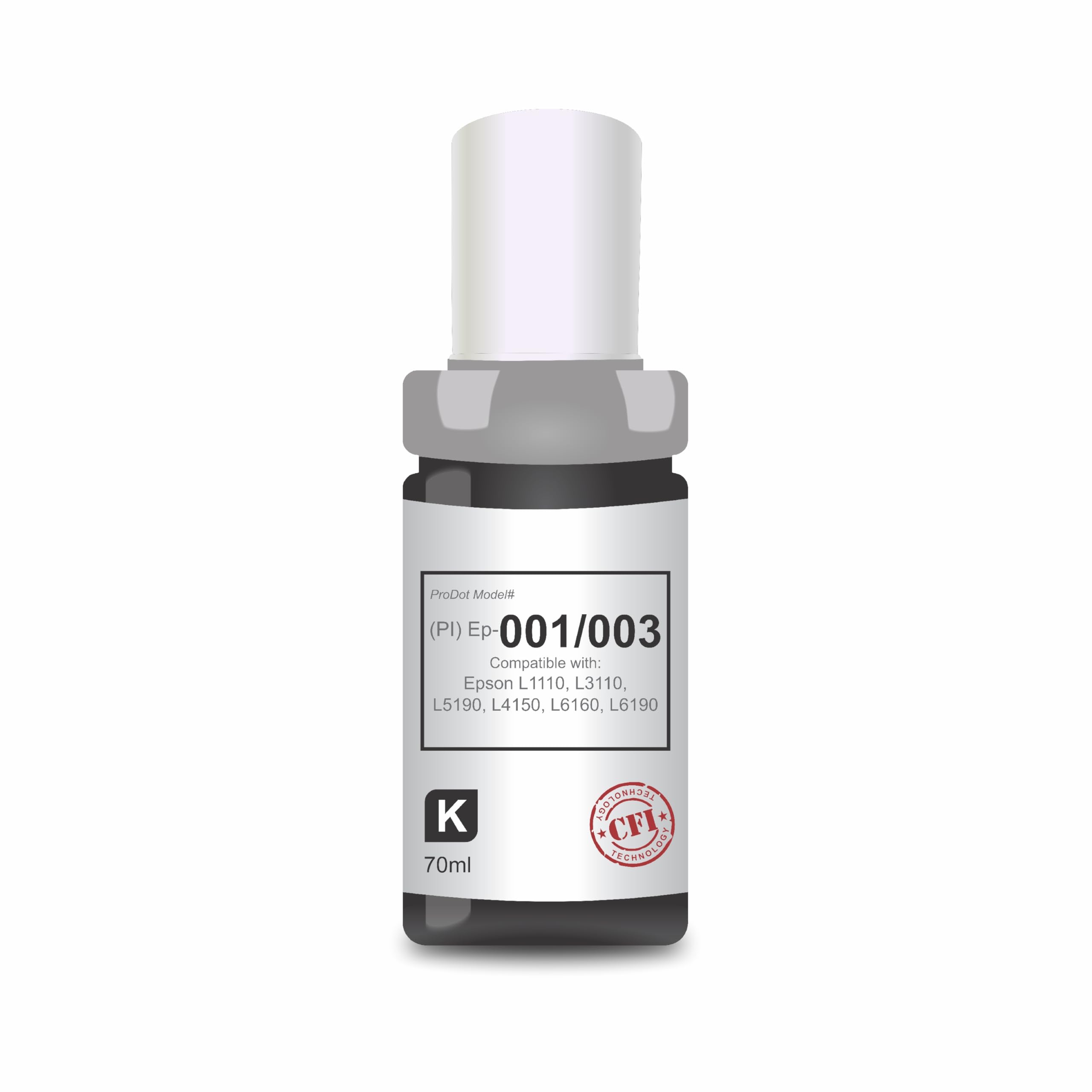 ProDot ProSeries Ep 001/003 Inkjet Ink Refill Compatible with Epson L1110, L1455, L3100, L3101, L3110, L3150, L4150, L4160, L5190, L6160, L6170, L6190