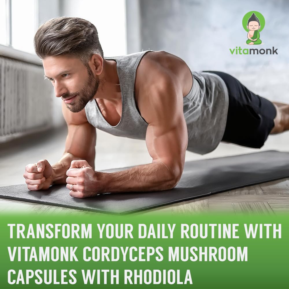 VitaMonk Cordyceps Mushroom Capsules with Rhodiola for Energy Support — Amazon image 6