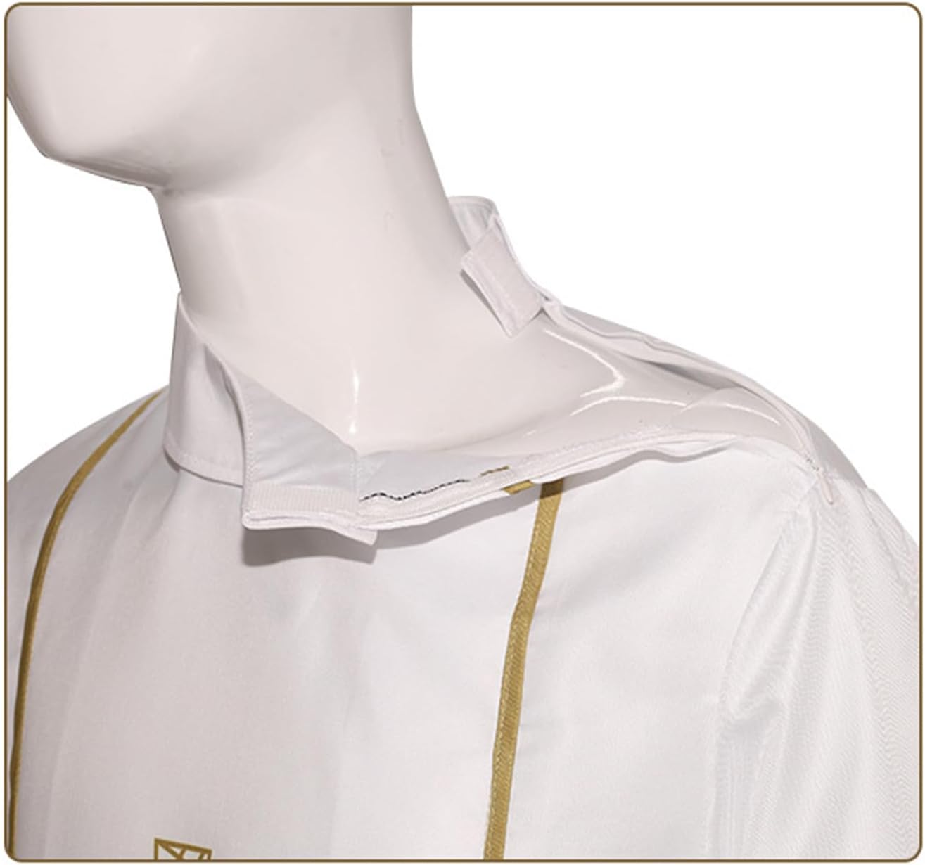 MIAOCOS Medieval Pastor Outfit Clergy White Robe Historical Priest Costume Church Plays Clergy Gown Hajj Eid - Image 6