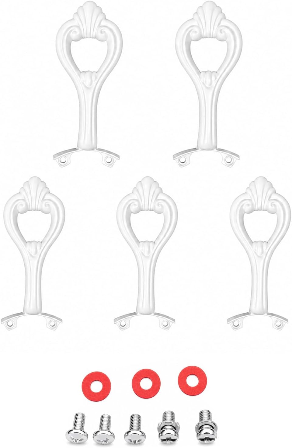 Metal Hardware Replacement for Ceiling Accessory Repair and Maintenance -5PCS Ceiling Fan Blades Arm Bracket - Fan Blade Support Bracket Parts (Black)