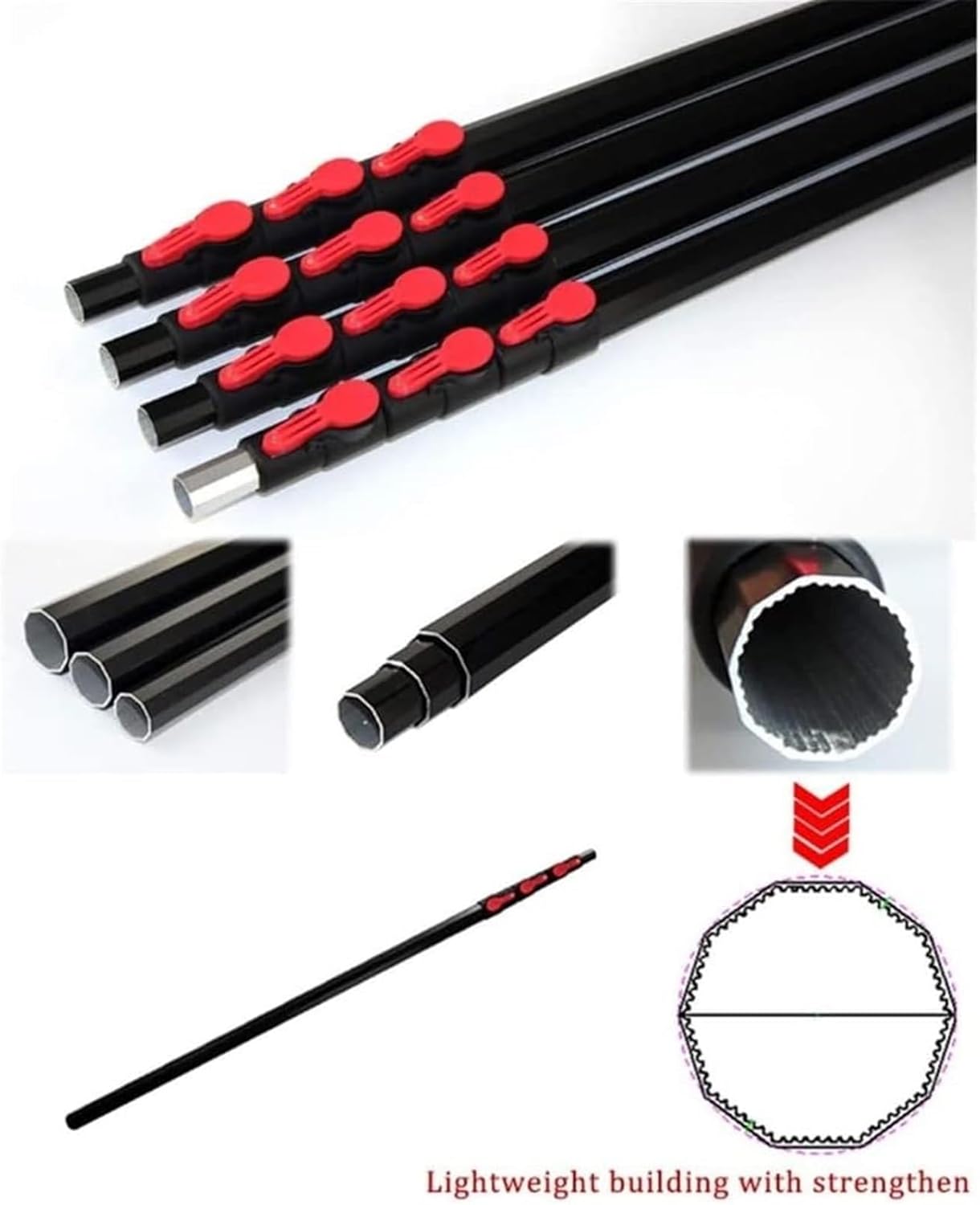 Telescopic Pole Saw (3.6-7.2m) Extendable Telescopic Landscaping Pole Saw for Pruning and Trimming Branches and Leaves (Color : 6m)