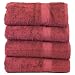 Luxury Hotel & Spa Towel 100% Genuine Turkish Cotton Bamboo (Cranberry, Bath Towel - Set of 4)