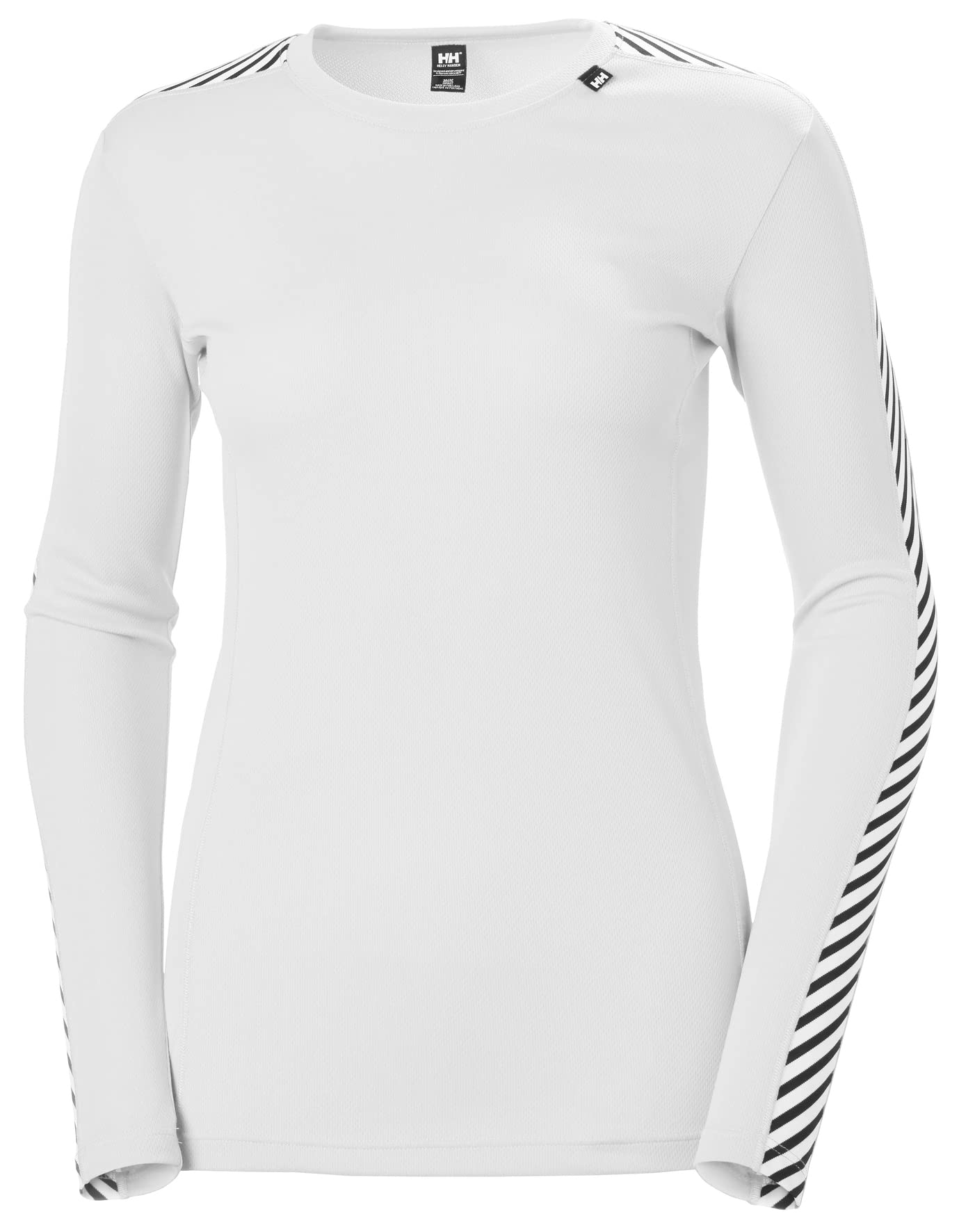 Helly Hansen Womens Lifa Crew HH Base Layer Top, L, White