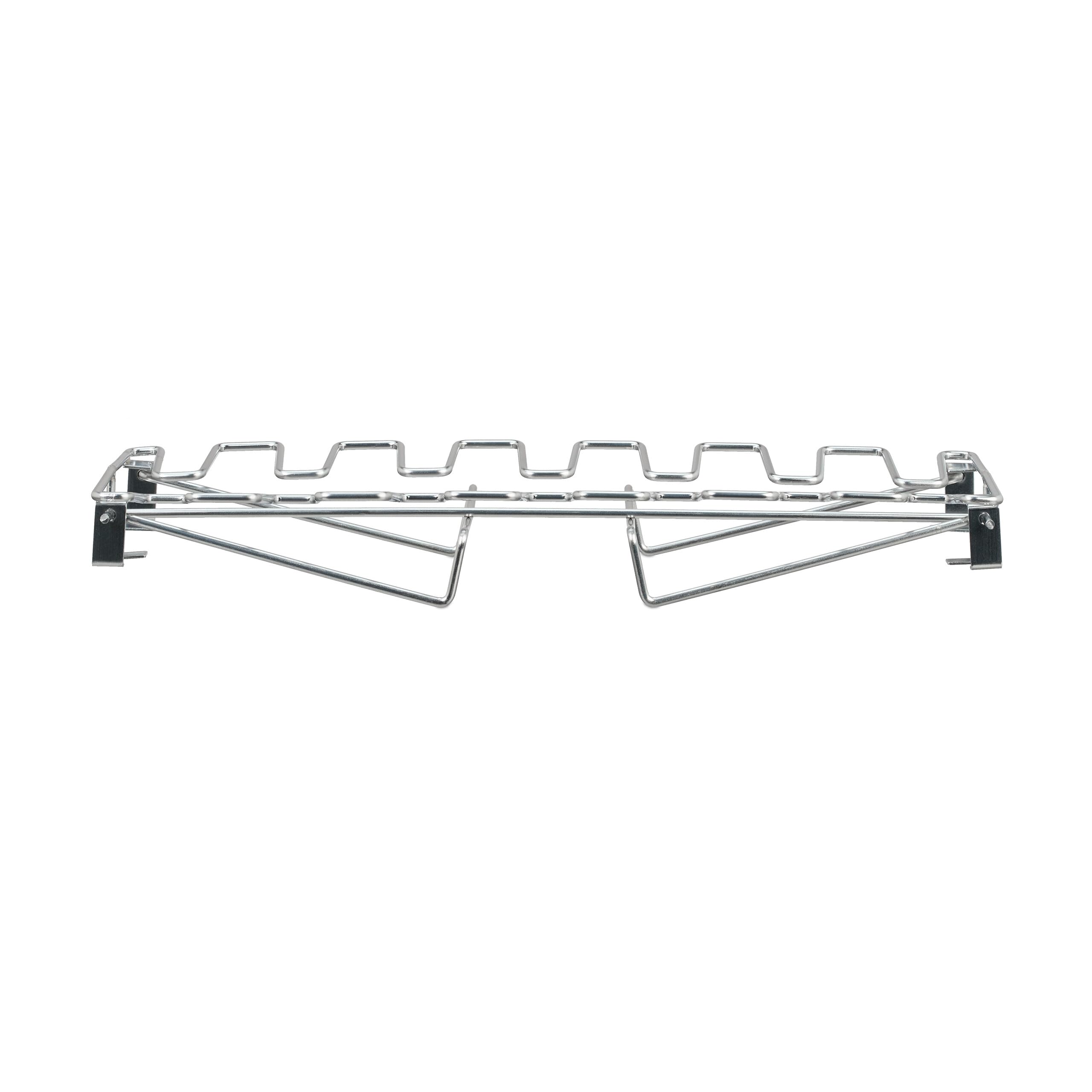 Supports pour Cuisses de Poulet Relaxdays, 2 pièces, en INOX, volaille croustillante sans retournement, Pliables, Argent
