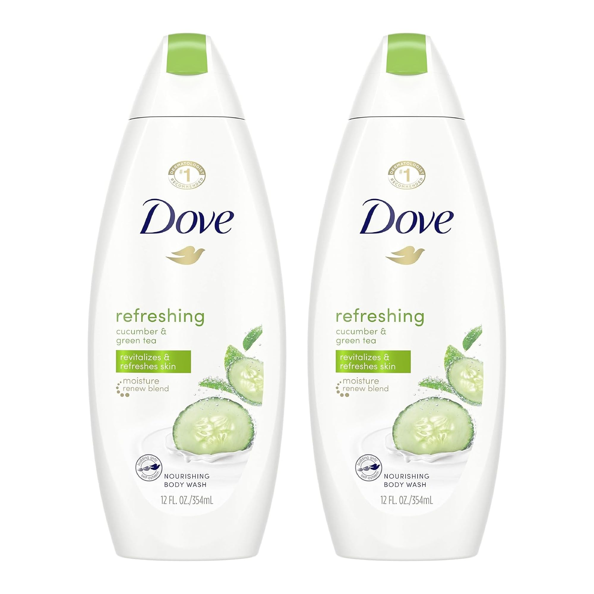 Dove Body Wash 11 Ounce Go Fresh Cucumber & Green Tea, 11 Fl Oz (Pack of 2)