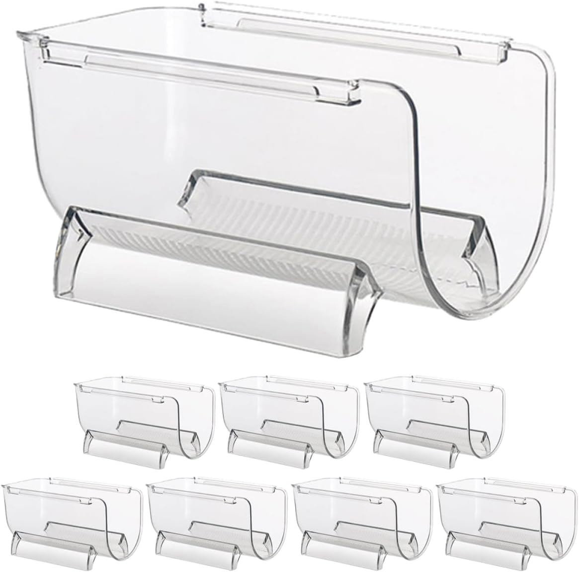 8pcs Wine Stand Single Bottle Holder Stackable Acrylic Wine Rack Wind Holder for Home