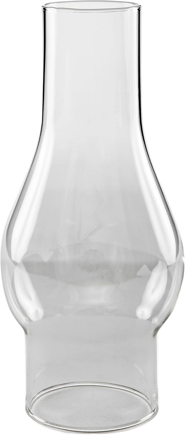 Light of Mine: 2.125" X 6.5" Oil Lamp Replacement Chimney - Clear Smooth Top Borosilicate Chimney (2 1/8" x 6 1/2")