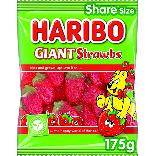 Haribo Giant Strawbs Bag 175g