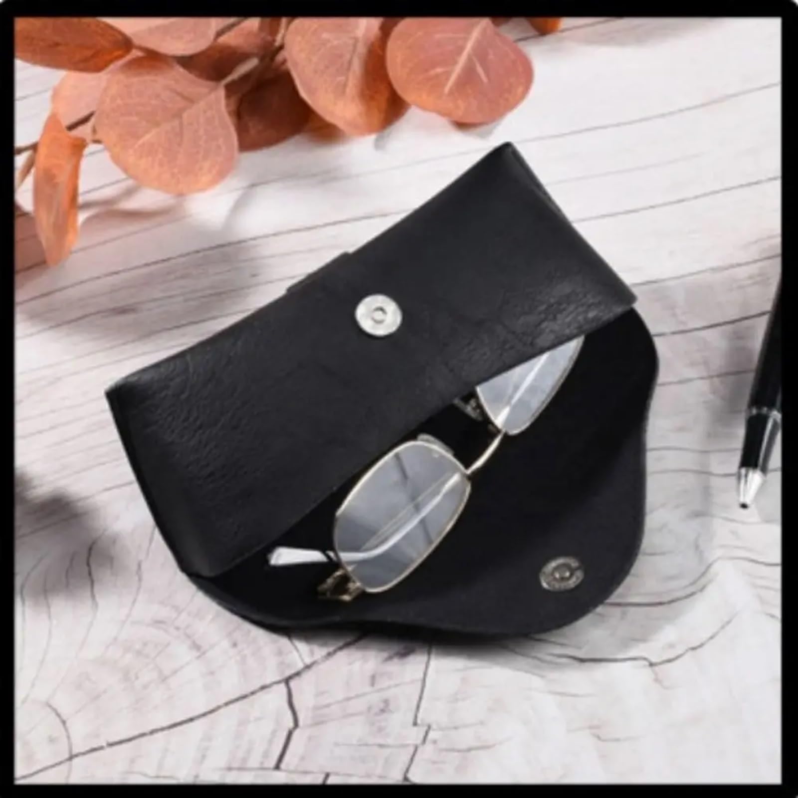 Borsa per occhiali da vista in vera pelle per occhiali custodia protettiva per occhiali da sole con cintura di Jeans causali fatti a mano di alta qualà  200000297