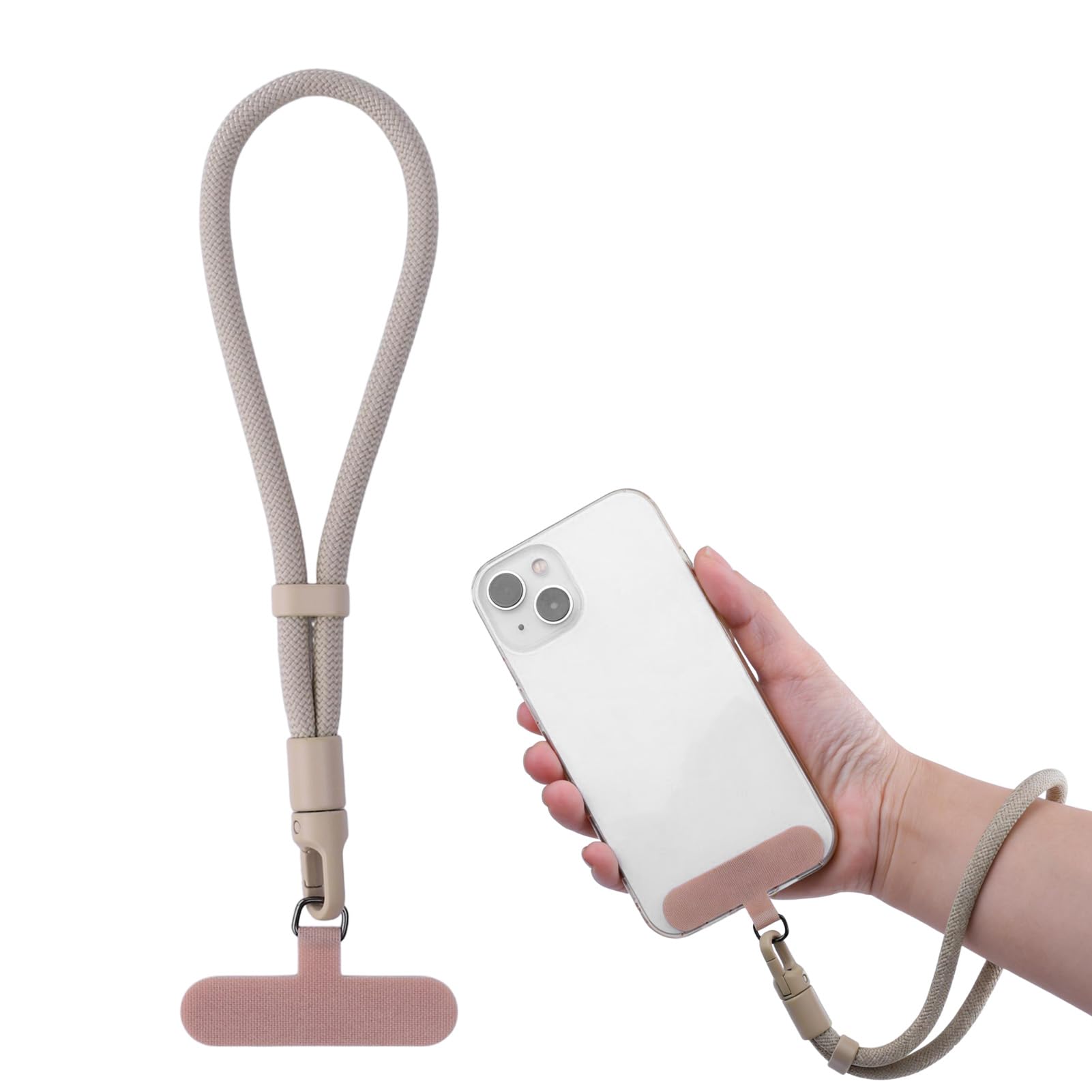 Courage Erupts Unisex Brown Phone Strap Wrist,Wrist Strap For Phone 6Mm Wristlet Lanyard + Nylon & Tpu Tether Tabs For Most Cellphones (Brown)