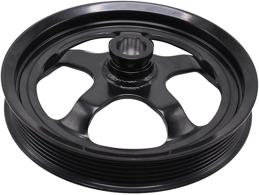 1 PC SHLPSFM Black Steel Power Steering Pump Pulley 12559885 Compatible with 1998-2002 LS1 Camaro Firebird Formula, Trans Am Ws6 Ls1