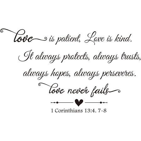 Ramirar Love is Patient Kind It Always Protect Trusts Hopes Perseveres