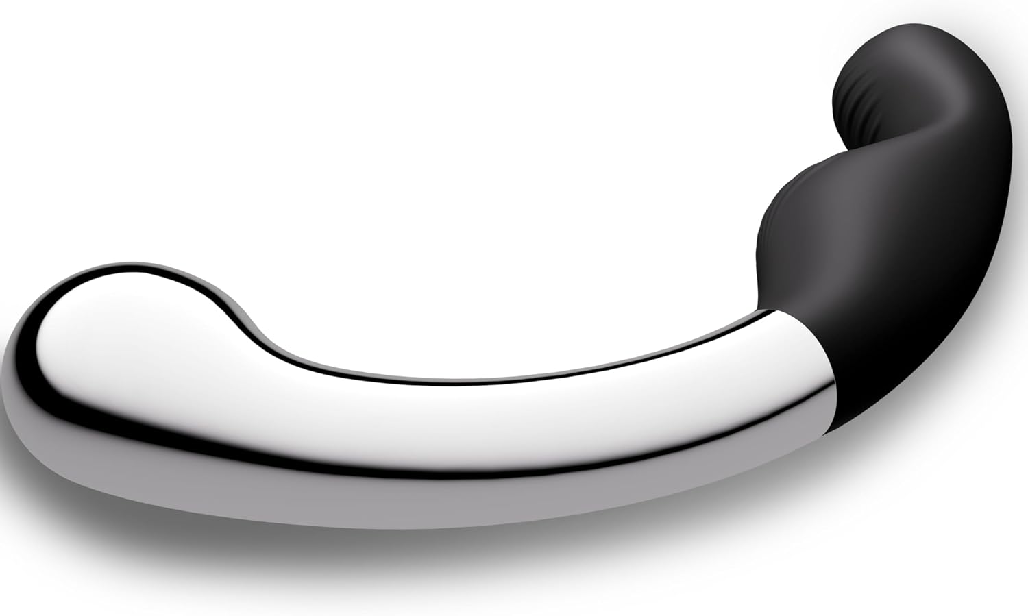 Prostate Massager Anal Dildo, Metal Prostate Wand G Spot Stimulator Double Ended Curved Dildo, Prostate Massage Device Anal Hook Large Butt Plug, Anal Sex Toy for Women Men Couples(1.06lb)