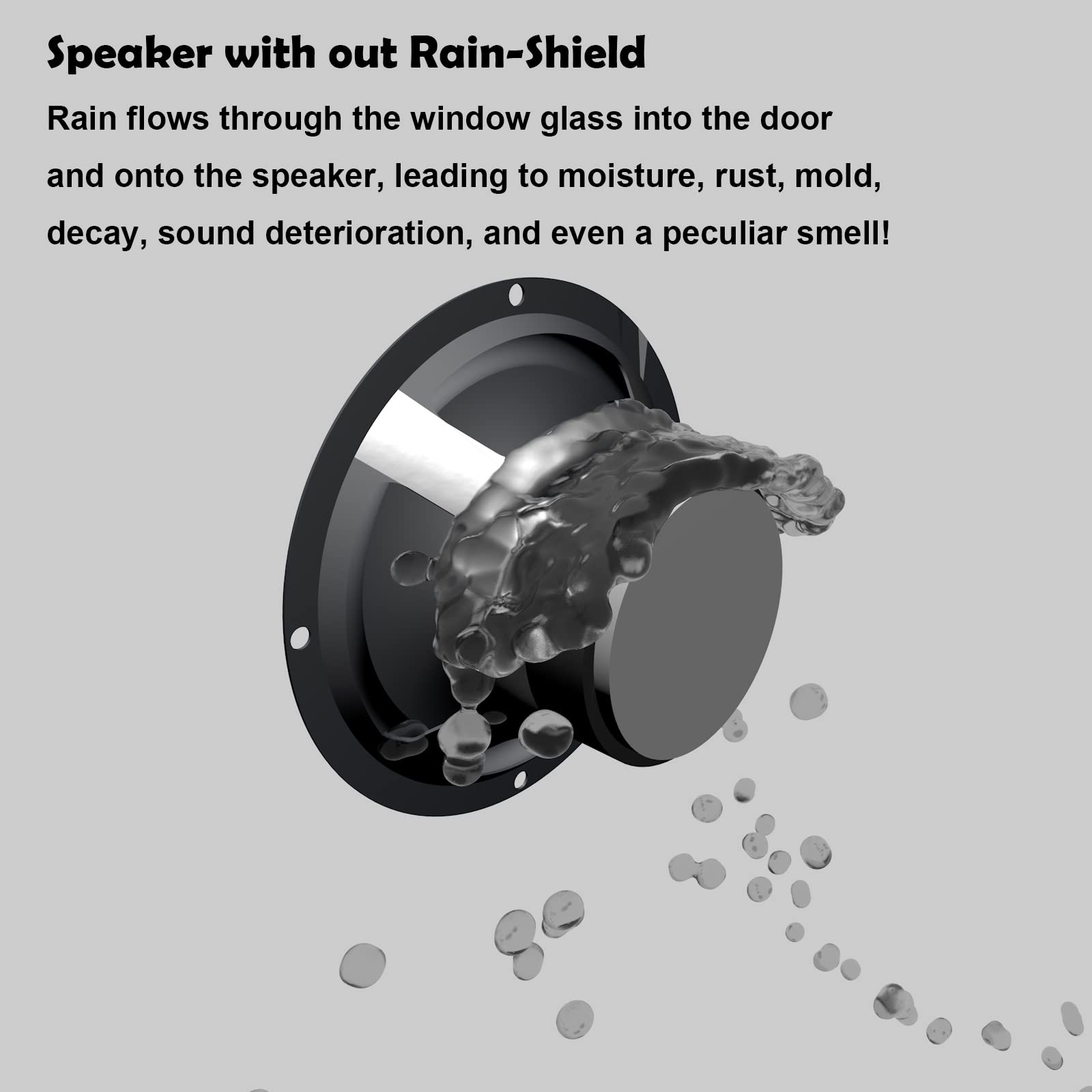 Amazon.co.jp: レインシールド カースピーカー用 6.5インチスピーカー