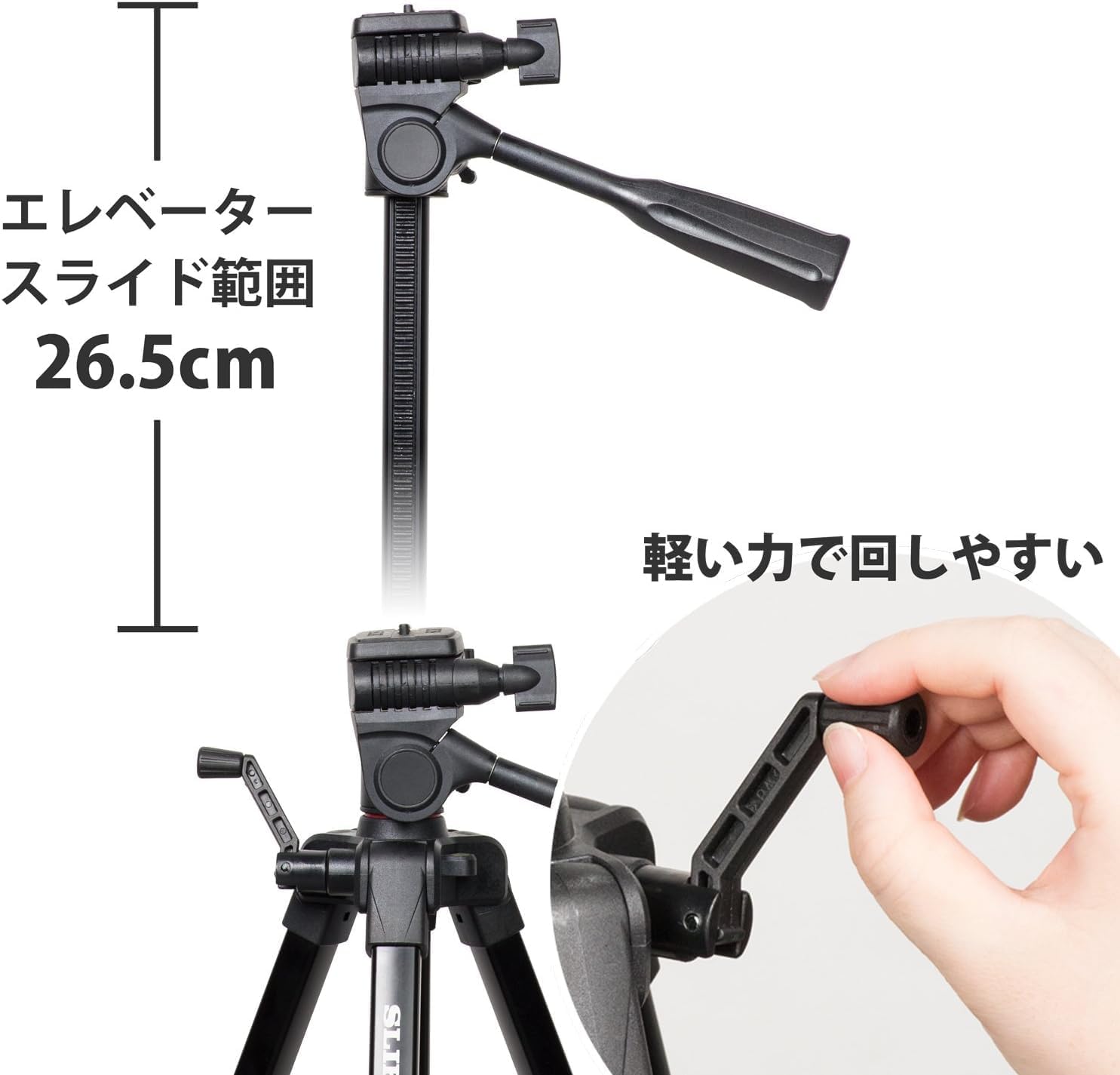 専用　4点セット 数量限定】4段 レバーロック 6400 21mmパイプ径 GX 3ウェイ雲台 三脚