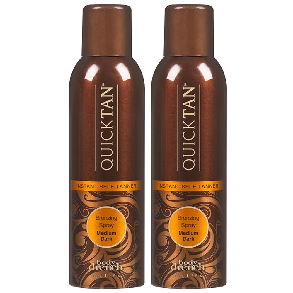 Body Drench QuickTan Instant Bronze Self Tanning Spray Fast-Drying Self Tanner Spray for Natural-Looking Tan 6 oz 2