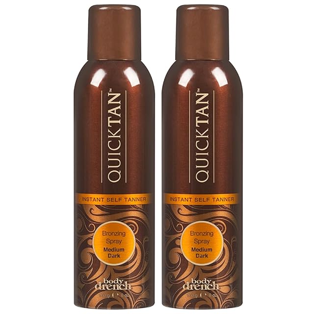 Body Drench QuickTan Instant Bronze Self Tanning Spray Fast-Drying Self Tanner Spray for Natural-Looking Tan 6 oz 2