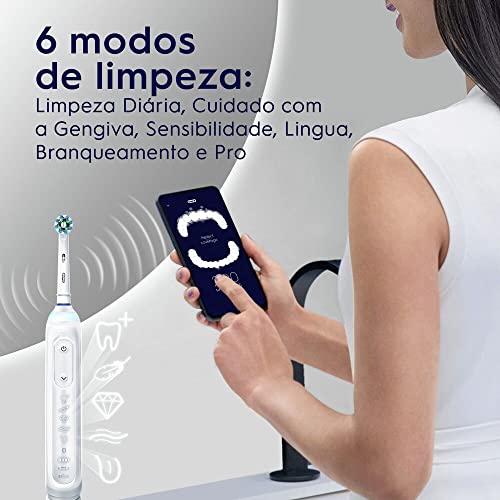 Oral-B Genius X Bivolt - Escova Elétrica Recarregável + 2 Refis Sensi Ultrafino E Crossaction
