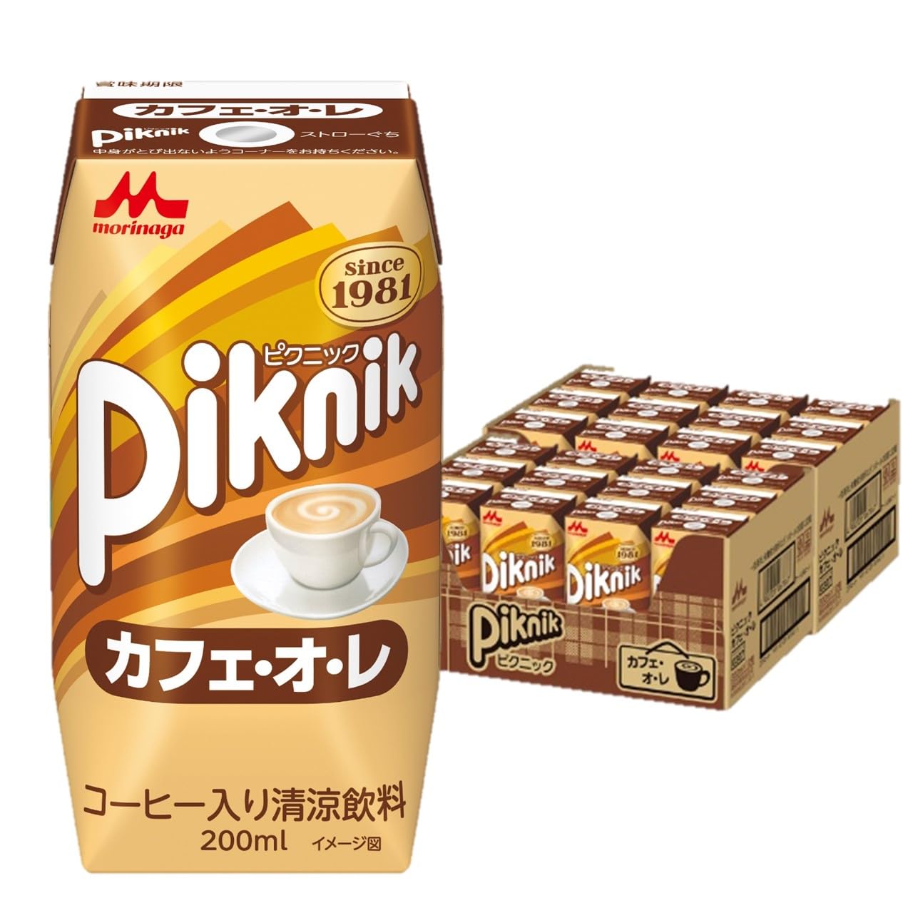 120個　カフェオレ Amazon.co.jp: 森永乳業 ピクニック カフェ・オ・レ 200ml [紙