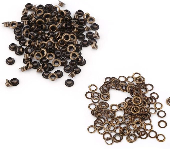 Antique Brass Eyelet Grommets, Leathercraft Accessory