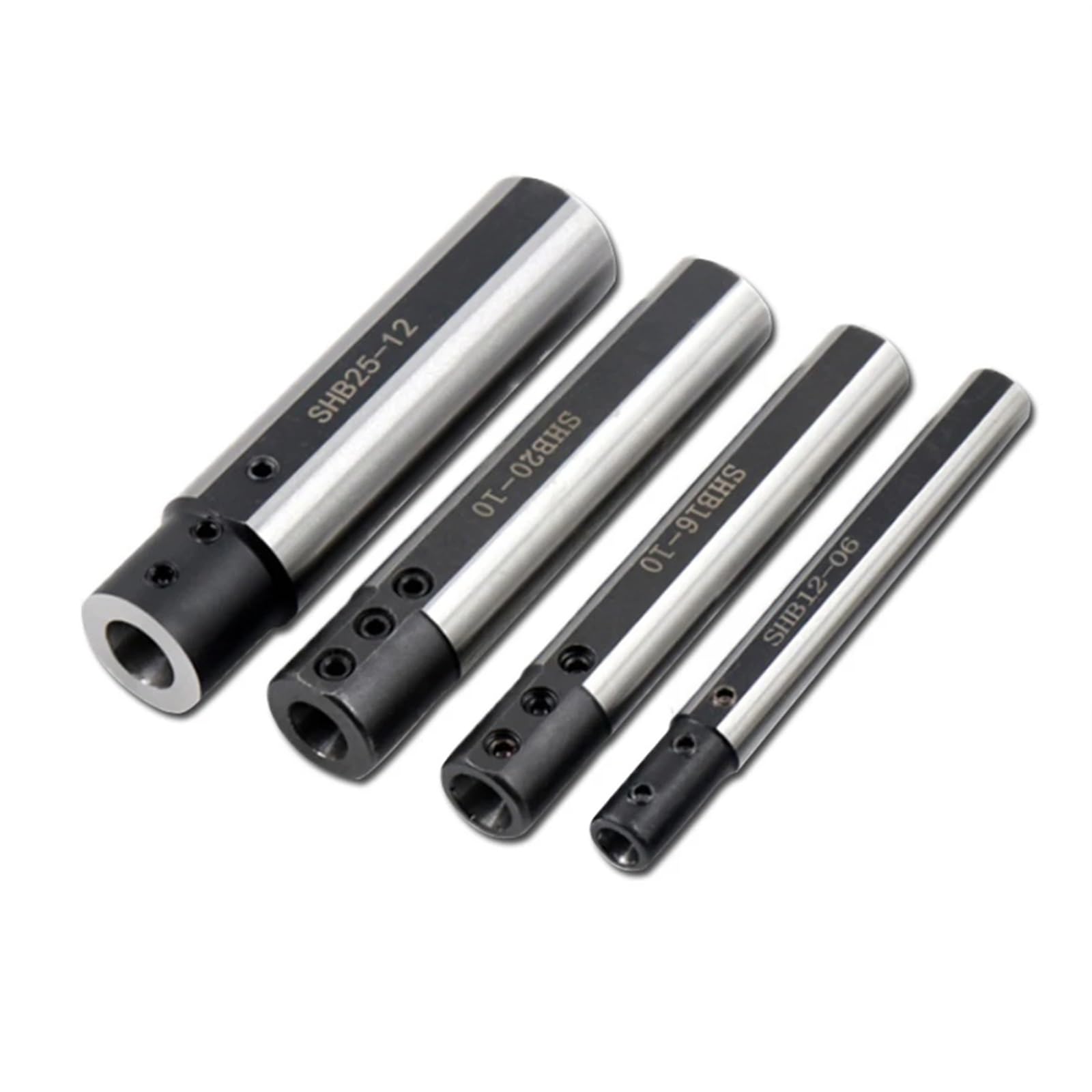 Tour à Métaux Manchon d'outil de tour, petit porte-outil d'alésage en acier au tungstène, support de petit diamètre, support de coupe 1 pièce pour Usinage Traitement de Pièces de Précision(SHB12-4)