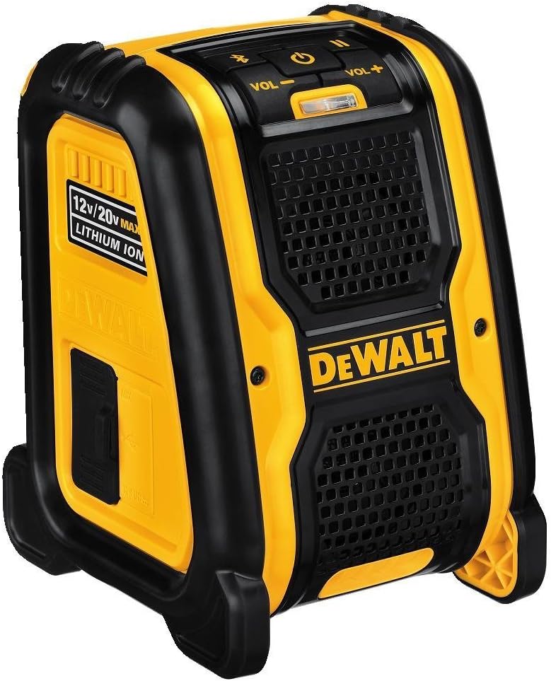 DEWALT DCR006-XJ – Altavoz Bluetooth XR para funcionamiento con baterías 10.8V, 14.4V y 18V sin cargador/batería