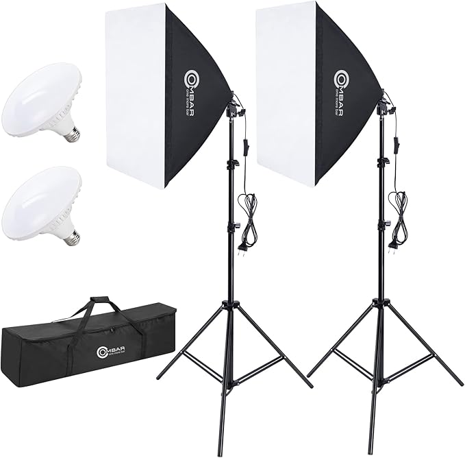 Professionelles Softbox-Beleuchtungsset Mit 85W LED & Fernbedienung