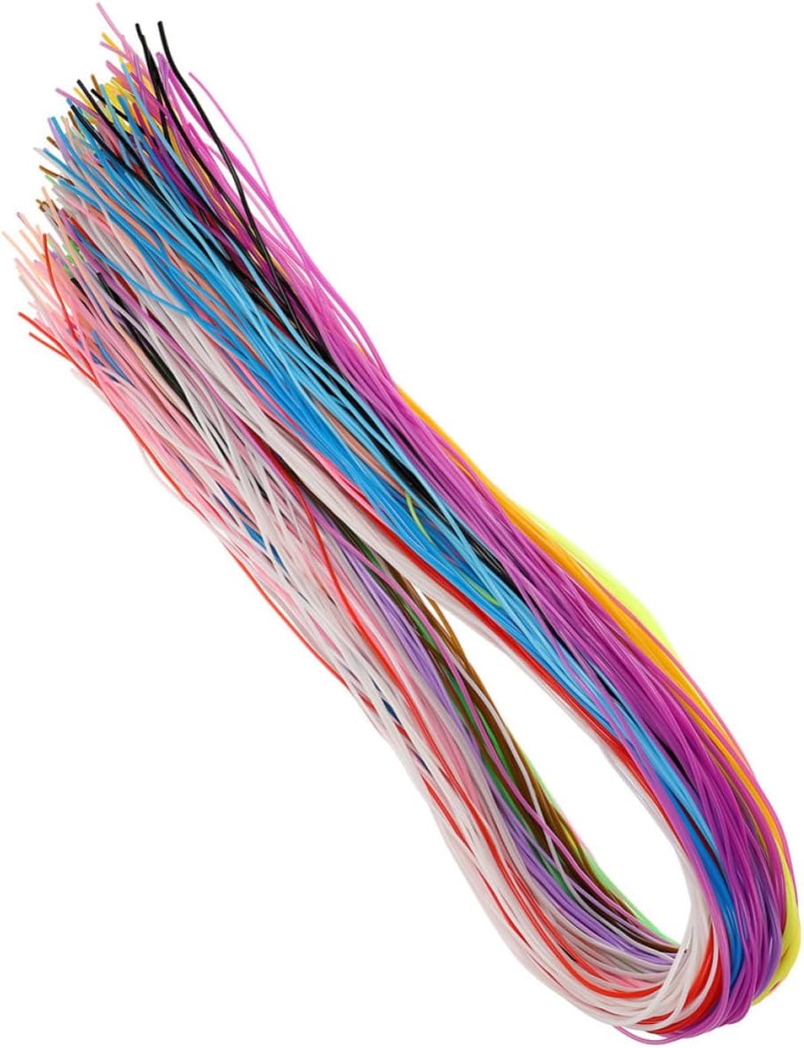 200pcs Plastic Lacing Cord for Bracelet Making DIY Craft PVC 1.8mm