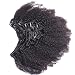 Afro Kinky Curly Clip In Human Hair Extensions Mongolian Virgin Human Hair African American Clip In Extensions16" Clip Ins 120gram/set,7pcs