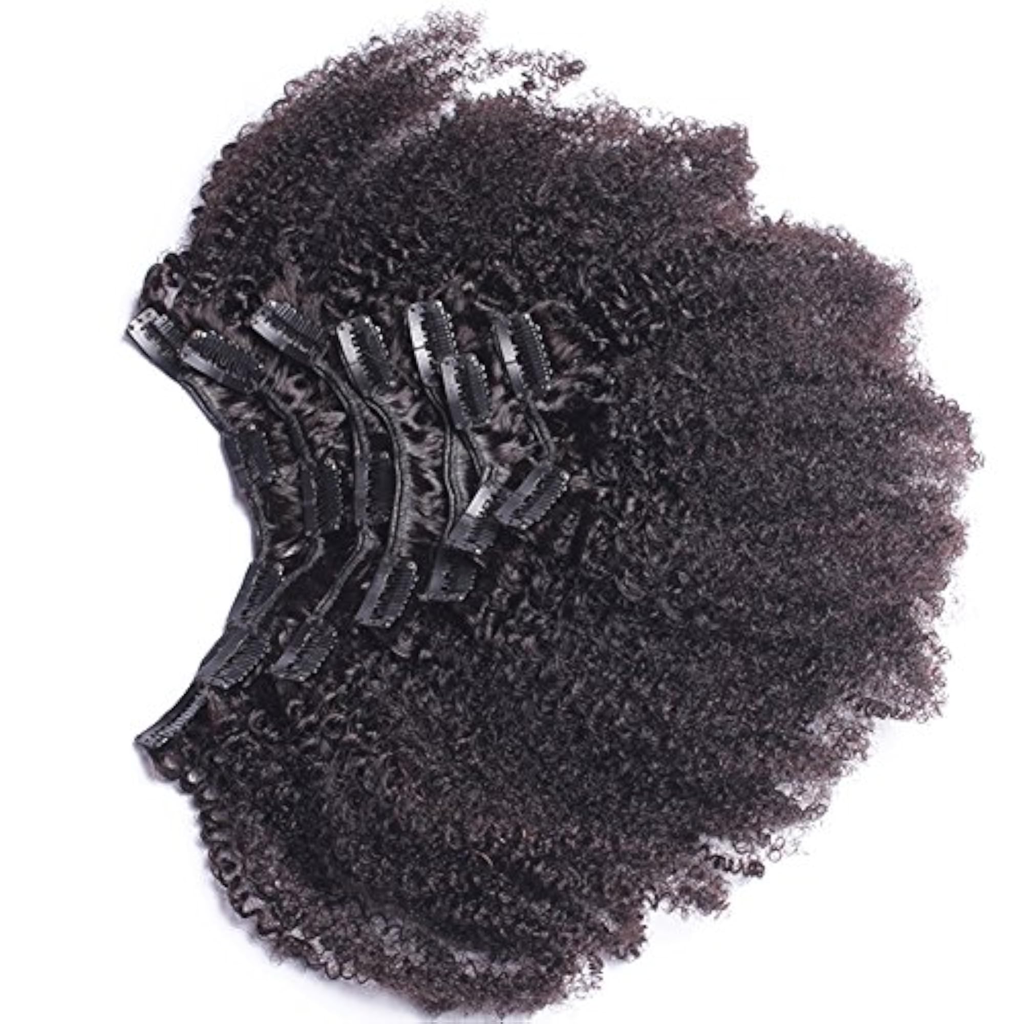 Afro Kinky Curly Clip In Human Hair Extensions